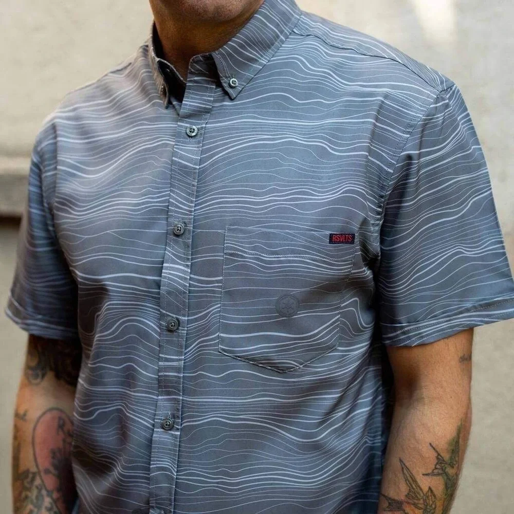 RSVLTS Gray Star Wars Short Sleeve Shirt - Picture 10 of 12